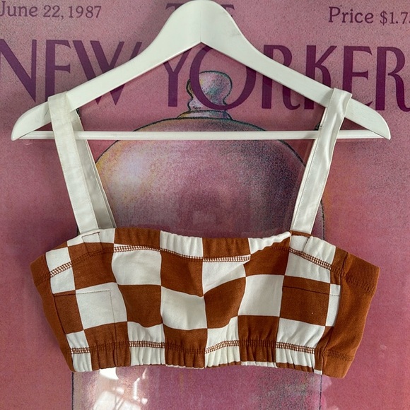 UO CHECK MICRO TOP - Picture 1 of 3